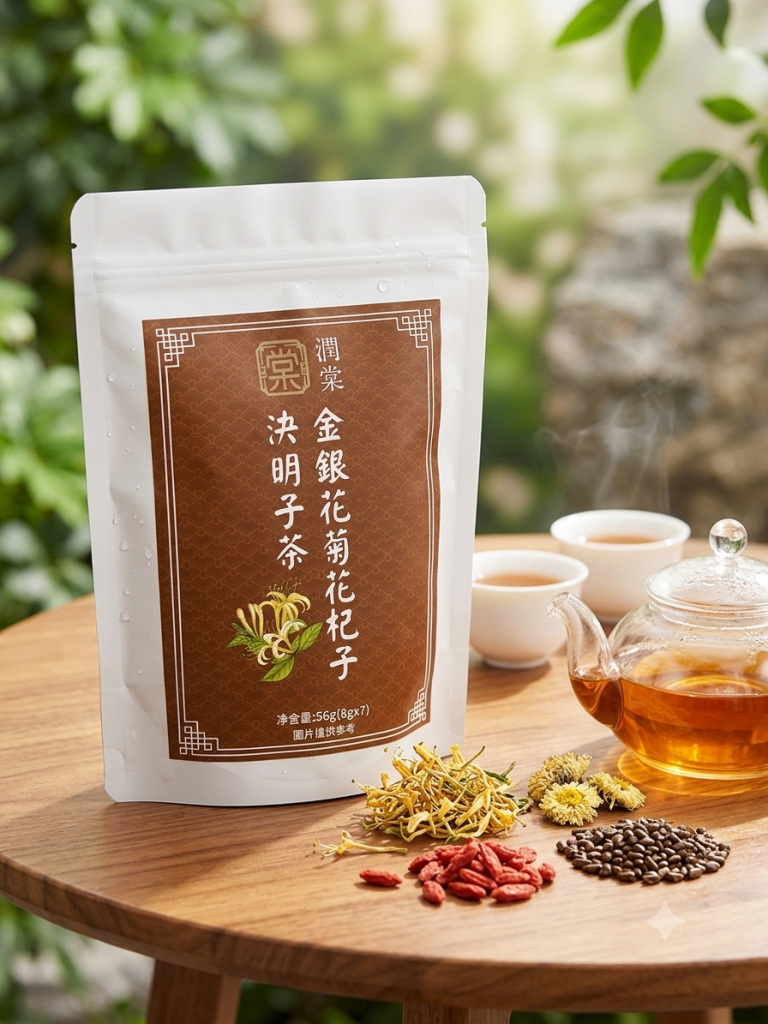 金銀花菊花杞子決明子茶